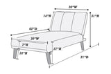 Navy 2pc Sectional w/ wood Legs