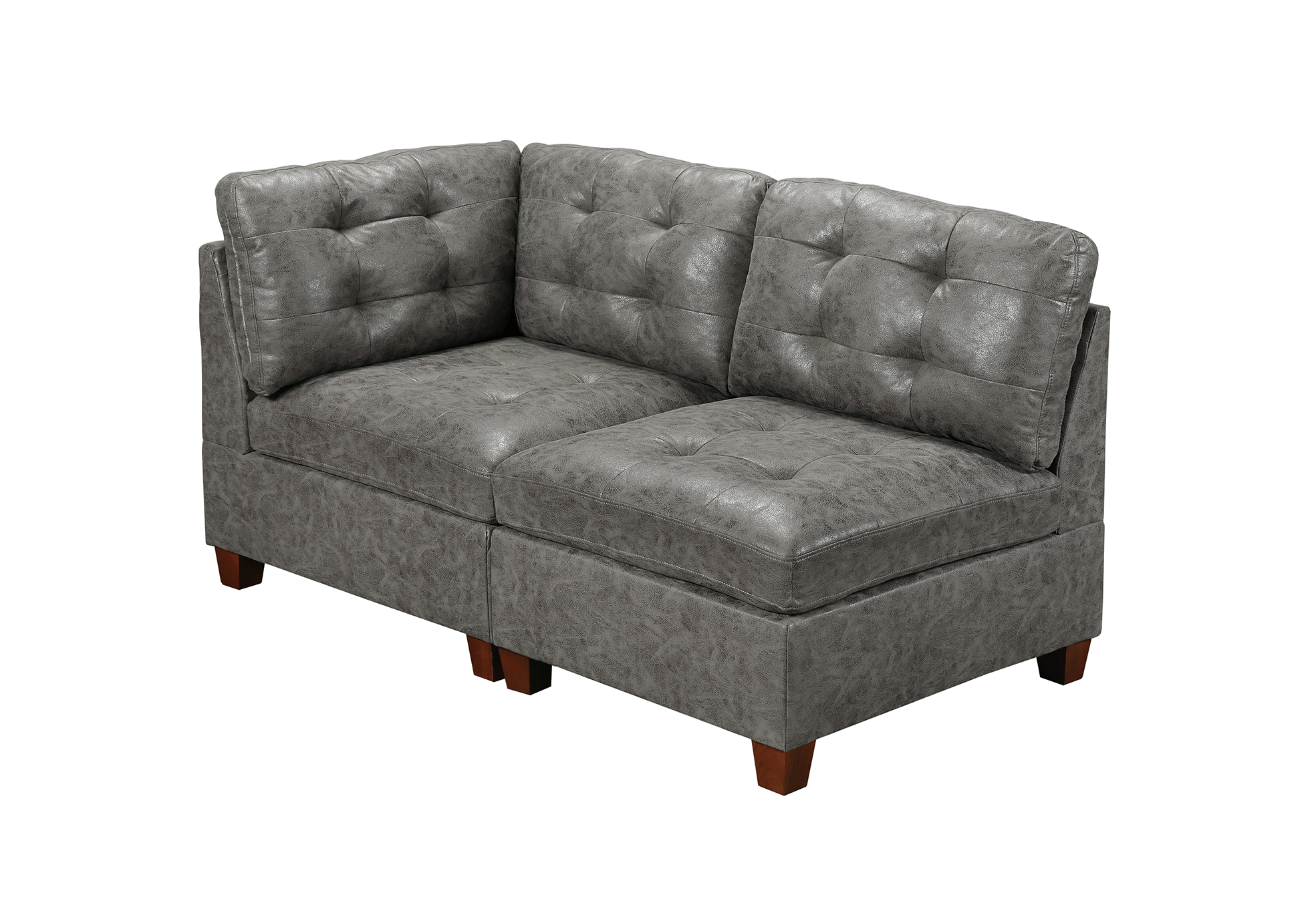 5PC ANTIQUE GRAY MODULAR SET