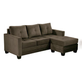 Unique Style Coffee Reversible Sectional