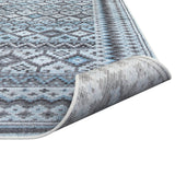 Fallon Blue/Charcoal/Grey/Ivory Area Rug 8x10