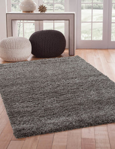 Shag Lt. Grey Area Rug 5x8