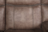 Dollum Sectional Sofa  in Two Tone Chocolate Velvet