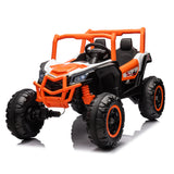 24V Ride On XXL UTV car for kid,2seater with two safety belts, Side by Side 4x4 Ride on Off-Road Truck with Parent Remote Control, Battery Powered Electric Car w/High Low Speed, two safety belts.