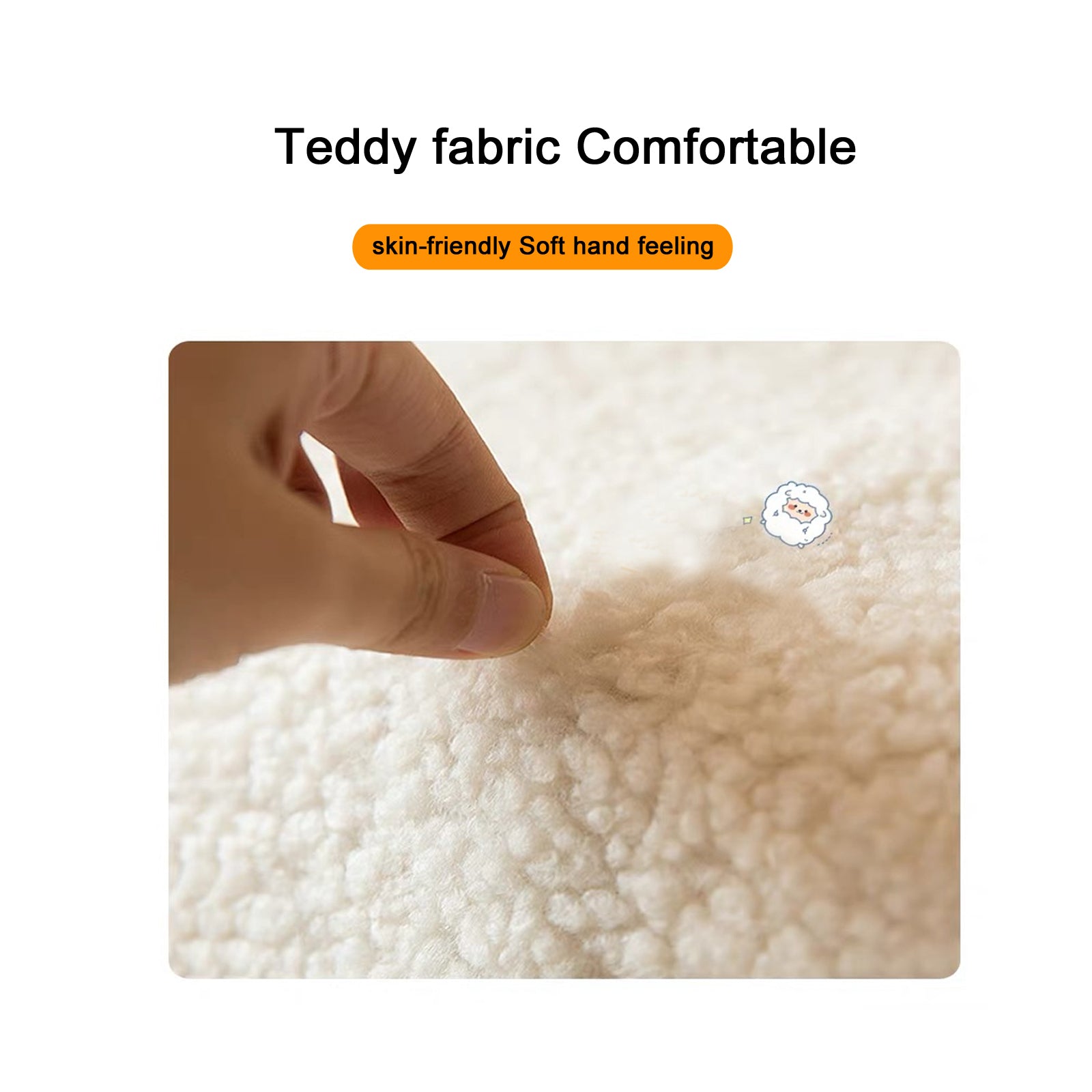 Modern Fabric Upholstered Armchair with Upholstered Reading Chair, Single Sofa, Living Room, Bedroom, Bed, Office Lounge Club Chair, Teddy Velvet