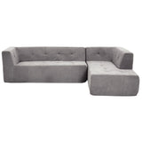 110.2*72.8" Light Grey Modular Living Room Sofa Set