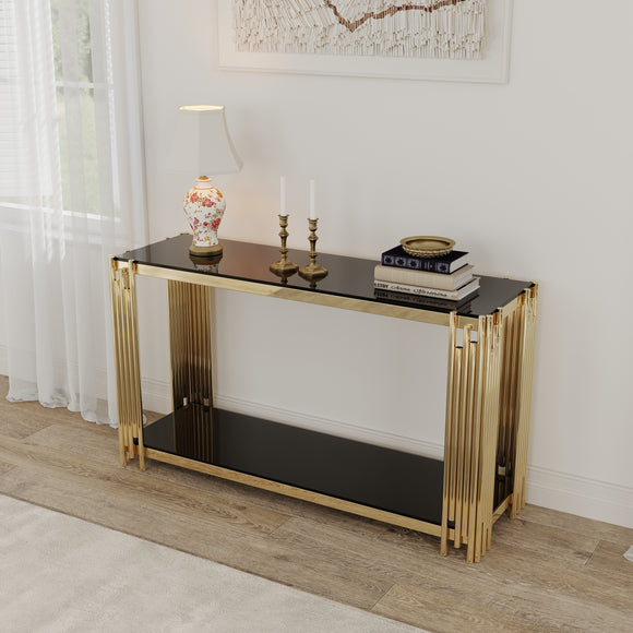 Modern Glass Console Table, 55