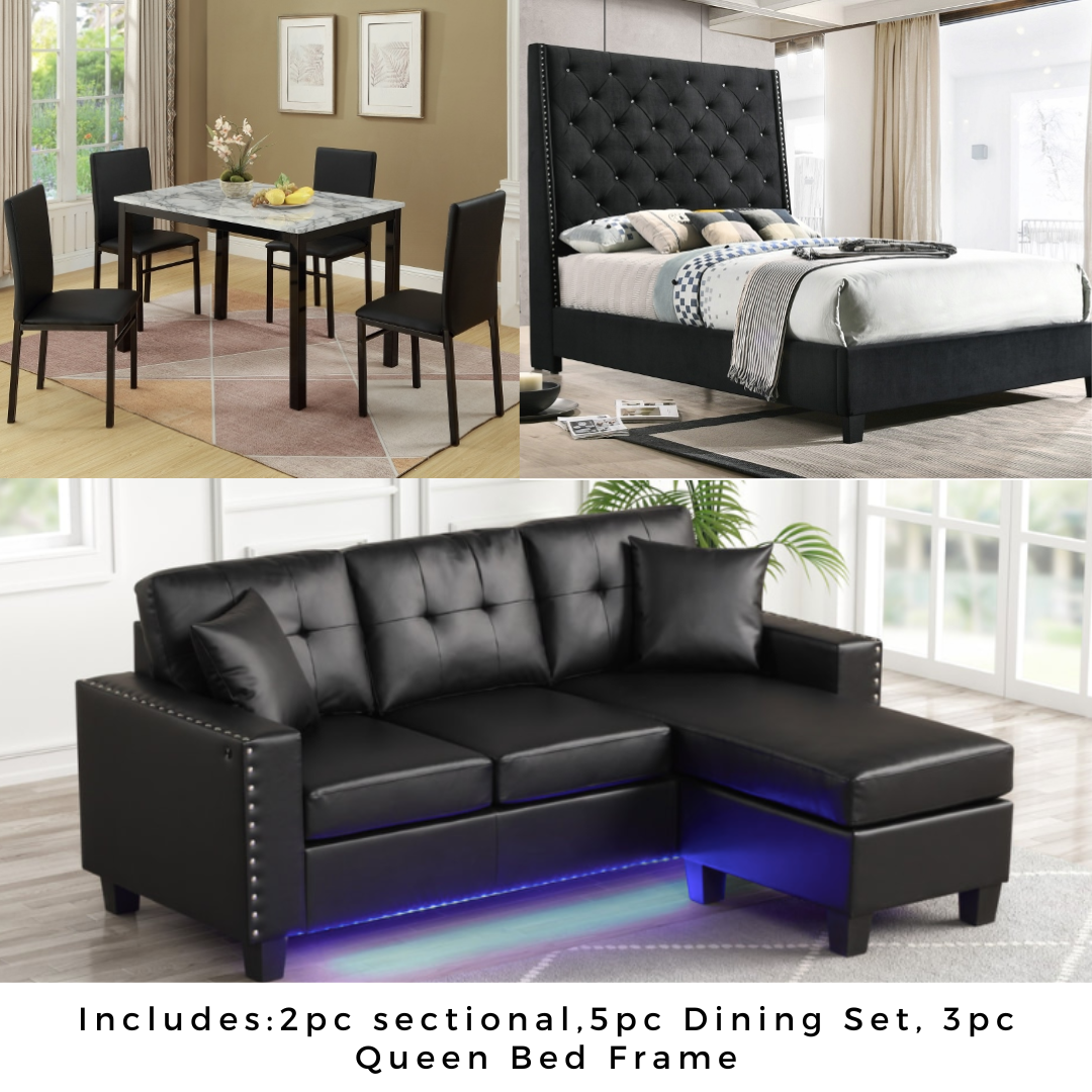 SHADOWBRIAR BLACK 3 ROOM PACKAGE