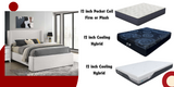 PORSHA BOUCLE BED & MATTRESS COMBO