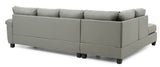 Glory Furniture Gallant G912B-SC Sectional , GRAY