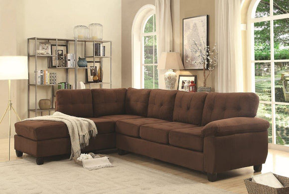 Glory Furniture Gallant G902B-SC Sectional , CHOCOLATE