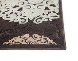 Dante Charcoal/Ivory/Lt. Blue Area Rug 5x8