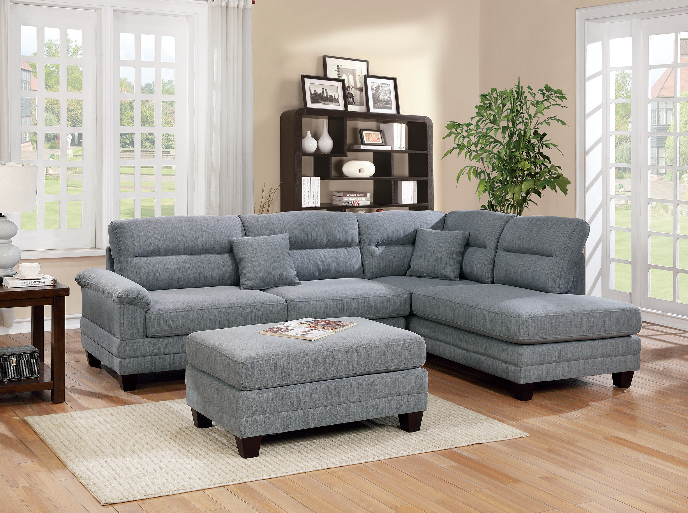 3-PC SECTIONAL in Grey