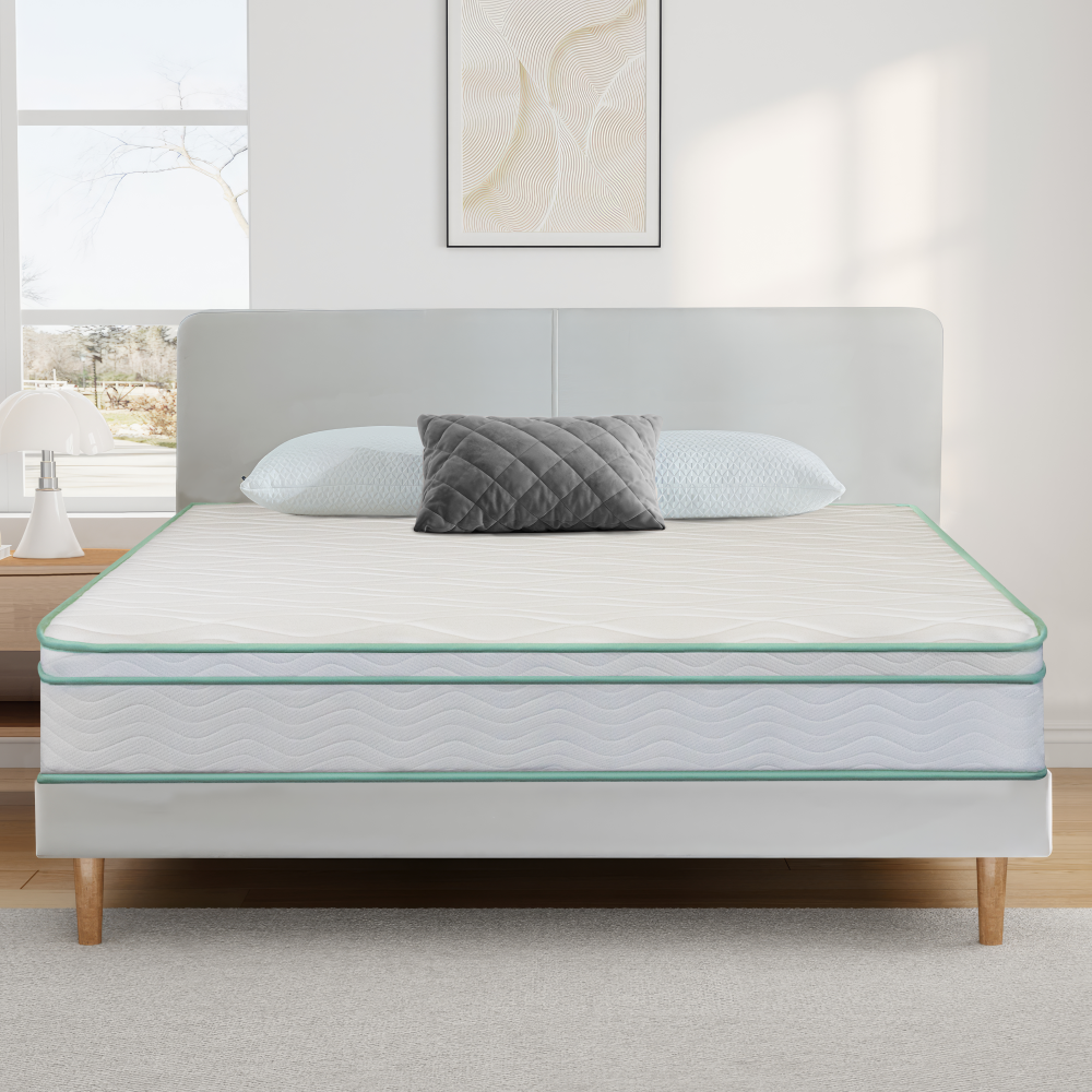 TWIN SIZE- 8" Medium Cool Gel Memory Foam Innerspring Hybrid Mattress