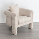 Beige Modern Style Accent Chair