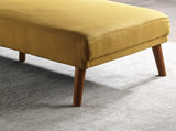 Mustard Color Sectional w/ Solid wood Legs