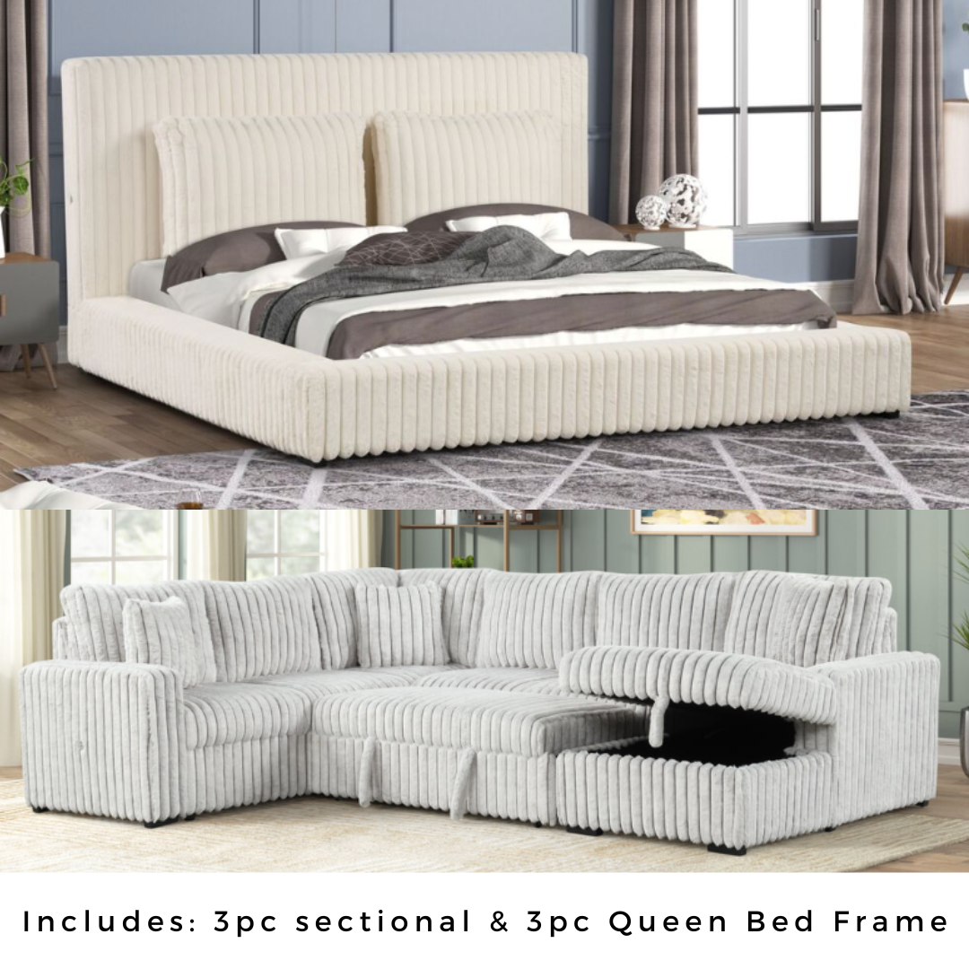 HEAVEN 2 TONE CORDUROY 2 ROOM PACKAGE