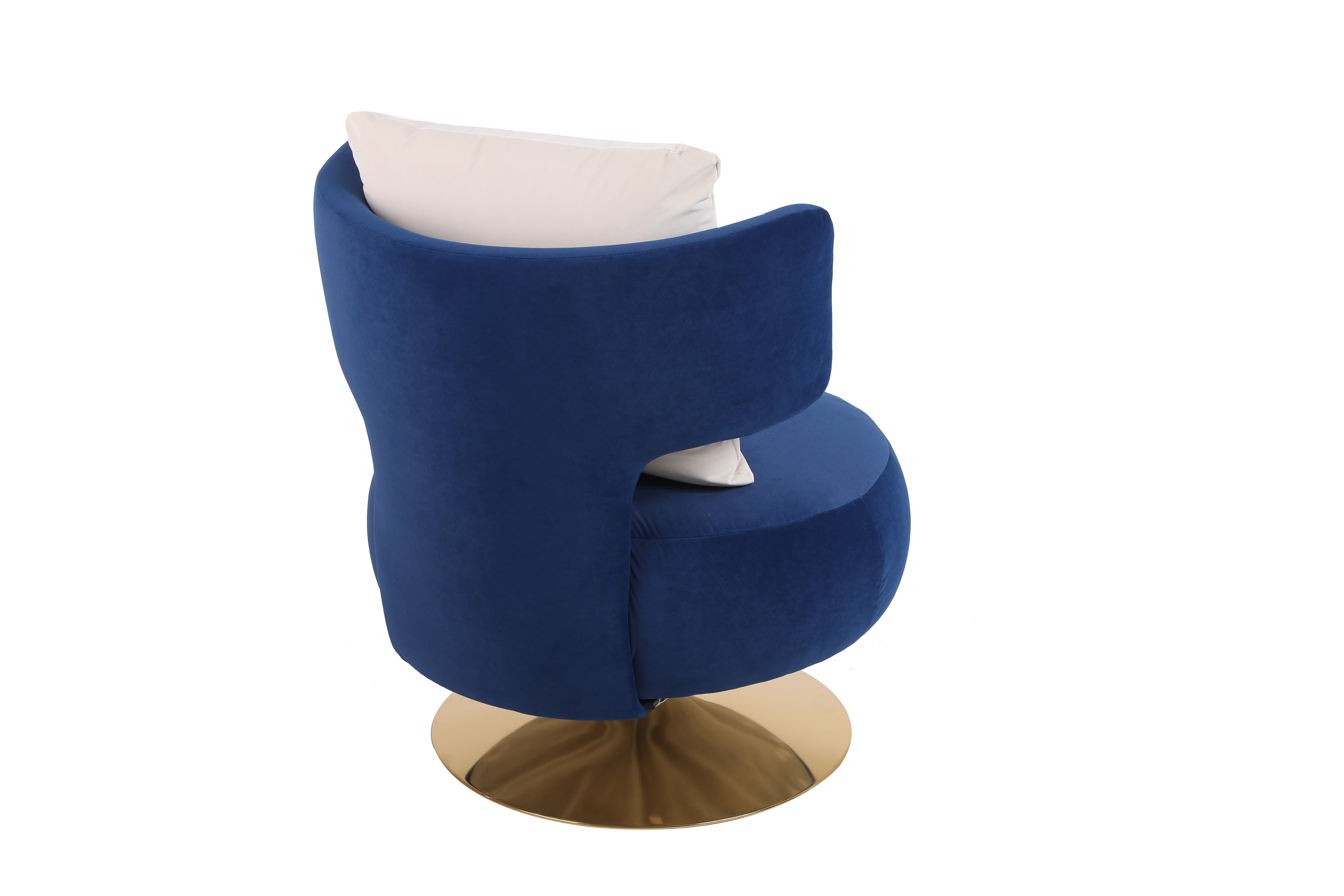 Swivel Accent Chair Armchair, Round Barrel Chair in Fabric for Living Room Bedroom