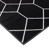 Trellis Geometric Woven Area Rug