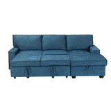 Roger INDIGO Pull Out  Sleeper Sectional