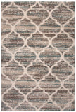 Trellis Blue/Brown/Tan  Area Rug 5x8