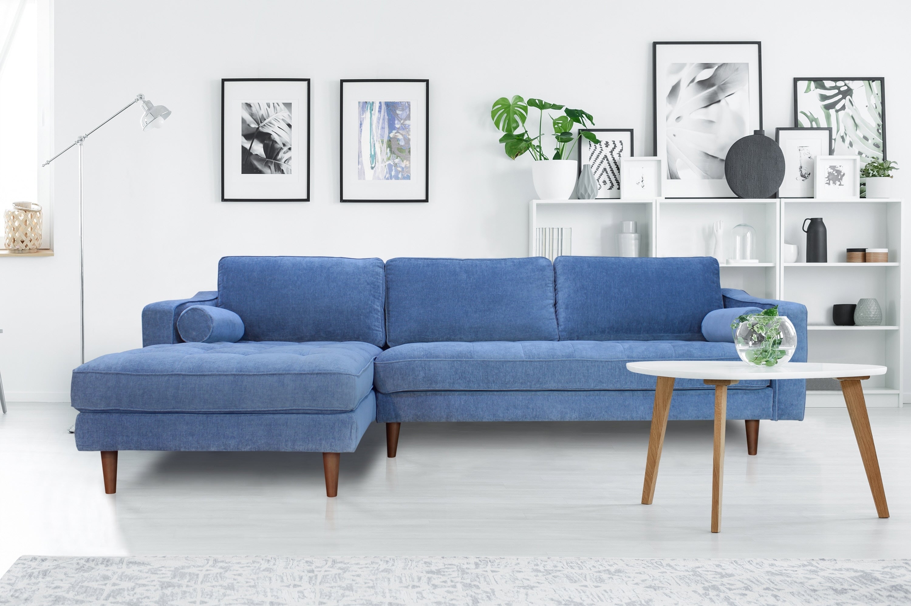ANDERSON DENIM BLUE LAF SECTIONAL