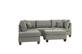 3-PC SECTIONAL in Gray