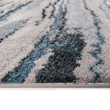 Watercolor Abstract Stripe Woven Area Rug