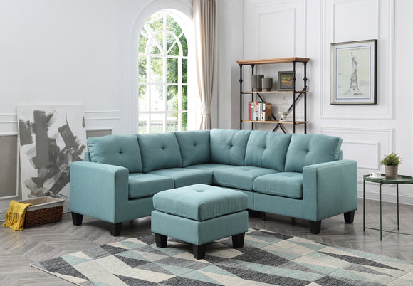 Glory Furniture Newbury G500B-SC SectionalÃŠÃŠ , TEAL