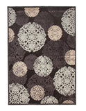 Dante Charcoal/Ivory/Lt. Blue Area Rug 5x8