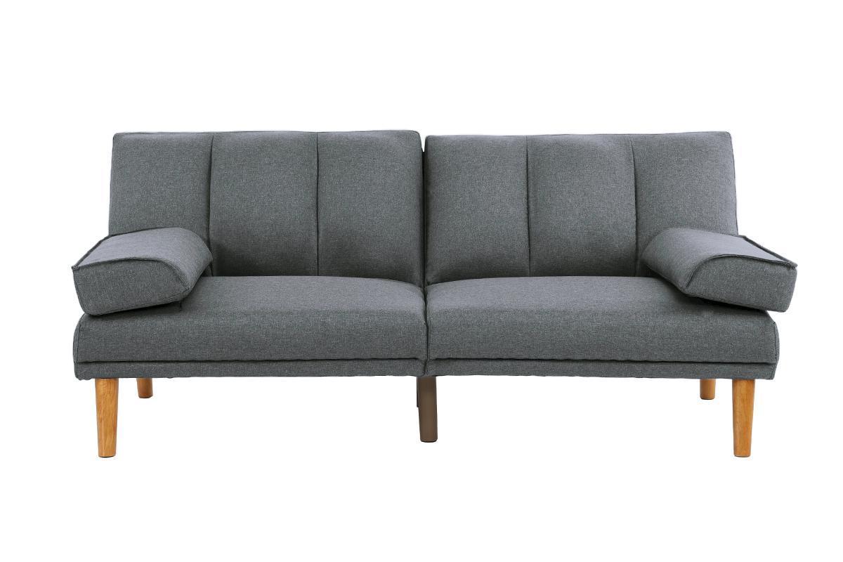 Blue Grey 2pc Sectional Adjustable Sofa Chaise