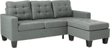 Earsom Sectional Sofa in Gray Linen