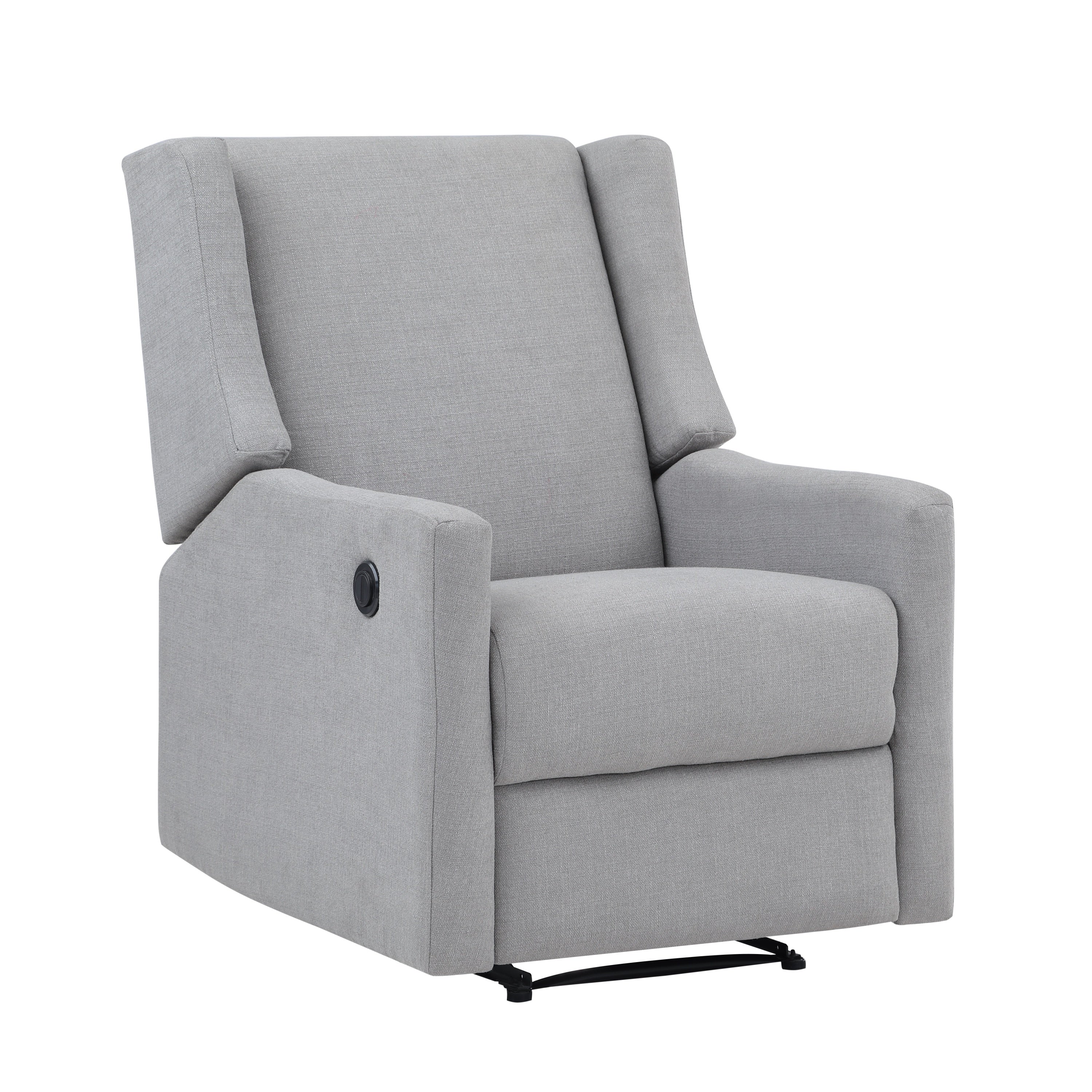 Pronto Power Recliner Oyster Gray Fabric