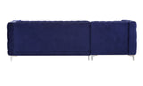 Sullivan Sectional Sofa, Navy Blue Velvet