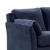 2 Piece Navy Blue Sectional Fabric