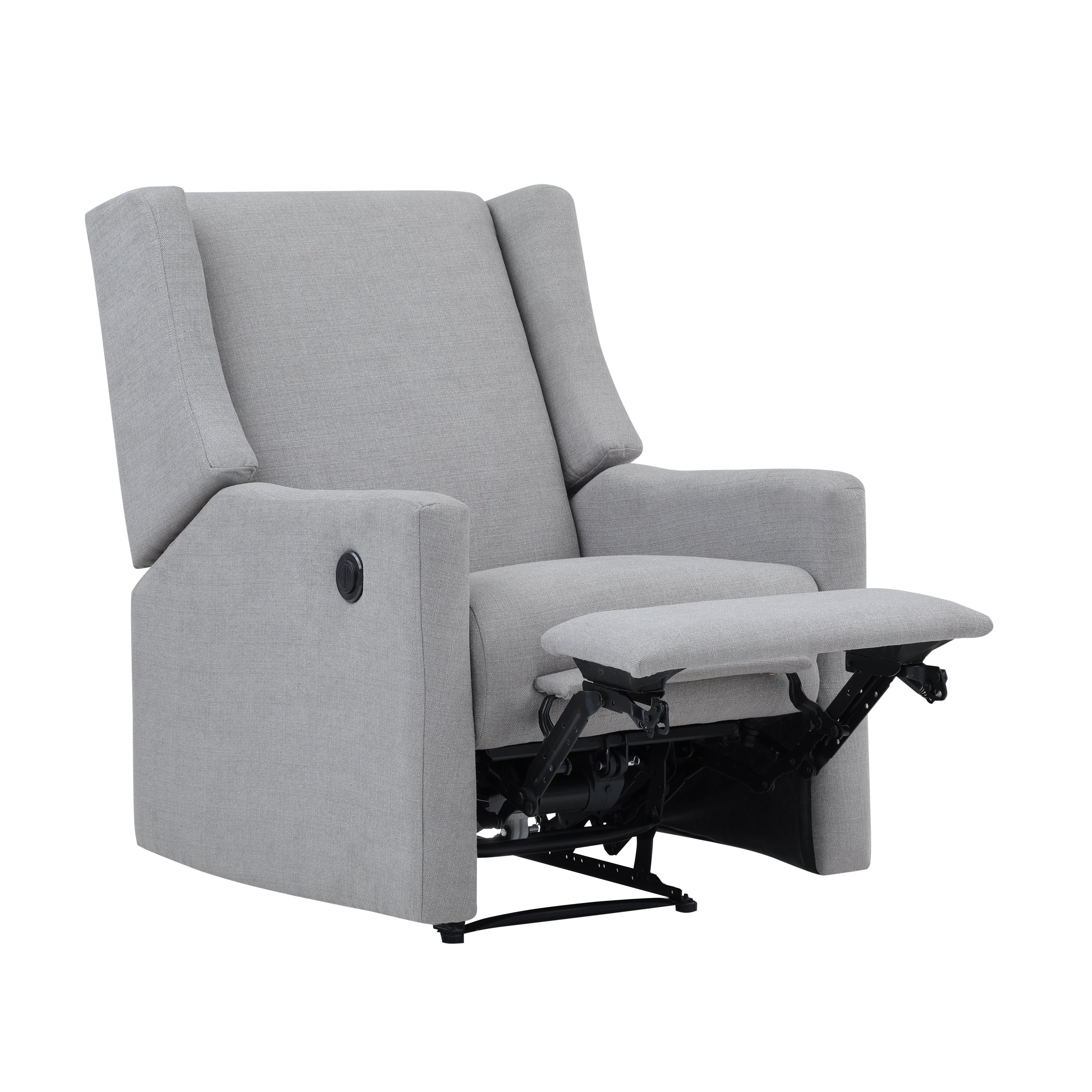 Pronto Power Recliner Oyster Gray Fabric