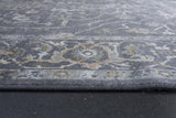 Damara Blue, Gray, and Multi-color Viscose Area Rug 5x8