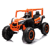 24V Ride On XXL UTV car for kid,2seater with two safety belts, Side by Side 4x4 Ride on Off-Road Truck with Parent Remote Control, Battery Powered Electric Car w/High Low Speed, two safety belts.