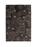 Lundy Chocolate/Black/Beige Area Rug 5x8