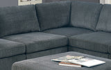 Grey Chenille Modular Sectional 6pc Set