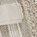 Woven Texture Stripe Bath Rug