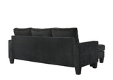 Glory Furniture Jessica G0512-SCH Sofa Chaise , BLACK