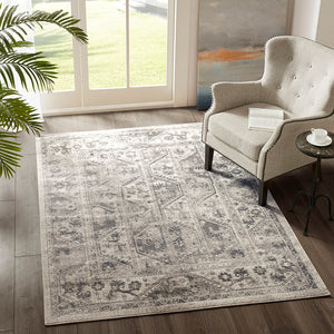 Tiled Border Area Rug