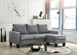 Glory Furniture Jessica G0511-SCH Sofa Chaise , GRAY