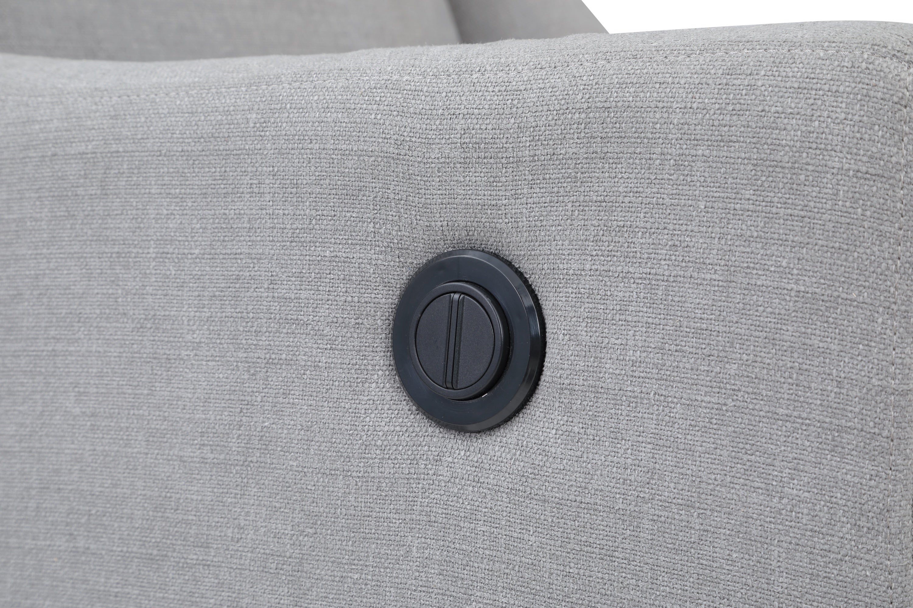 Pronto Power Recliner Oyster Gray Fabric