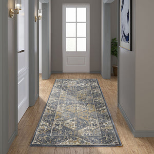 Tiled Border Area Rug