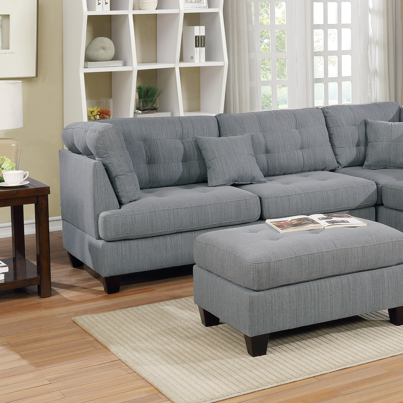 3-PCS SECTIONAL in Gray