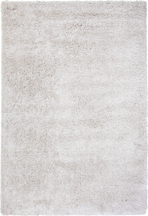 Shag White Area Rug 5x8