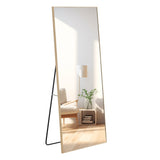 Fourth generation solid wood frame long mirror, dressing mirror, bedroom foyer, decorative mirror, clothing store, floor to ceiling mirror, wall mounted. 71 "* 31.4"