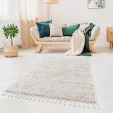 Talas Trellis Area Rug in Cream