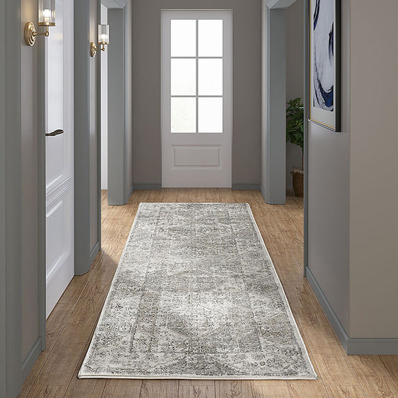 Tiled Border Area Rug